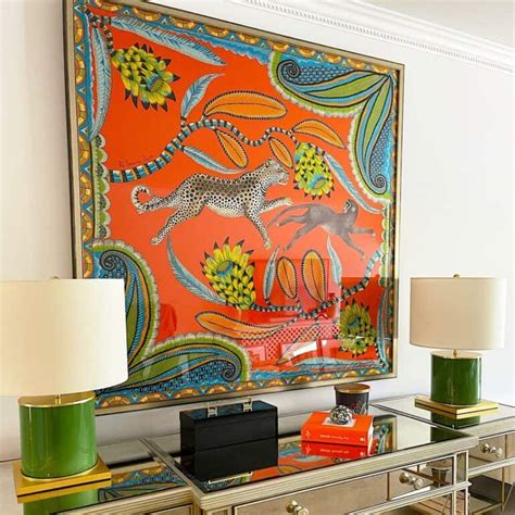 hermes scarf art wall|most expensive hermes scarf.